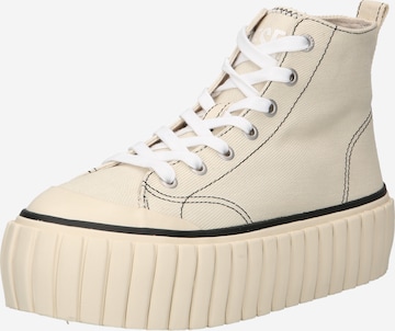 DIESEL Sneaker high 'HANAMI' i beige: forside