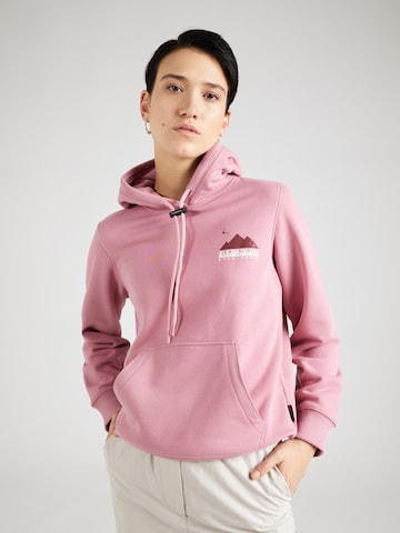NAPAPIJRISweater majica 'ROPE' - roza boja: prednji dio