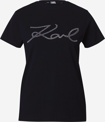 T-shirt Karl Lagerfeld en noir : devant