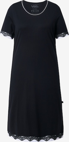 Chemise de nuit Ulla Popken en noir : devant