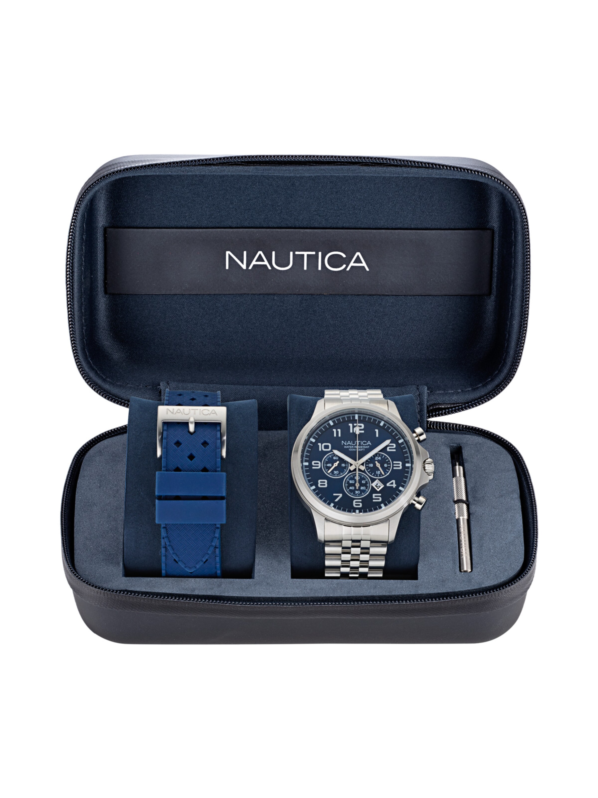 Orologio analogico 'BLUE OCEAN' di NAUTICA in argento
