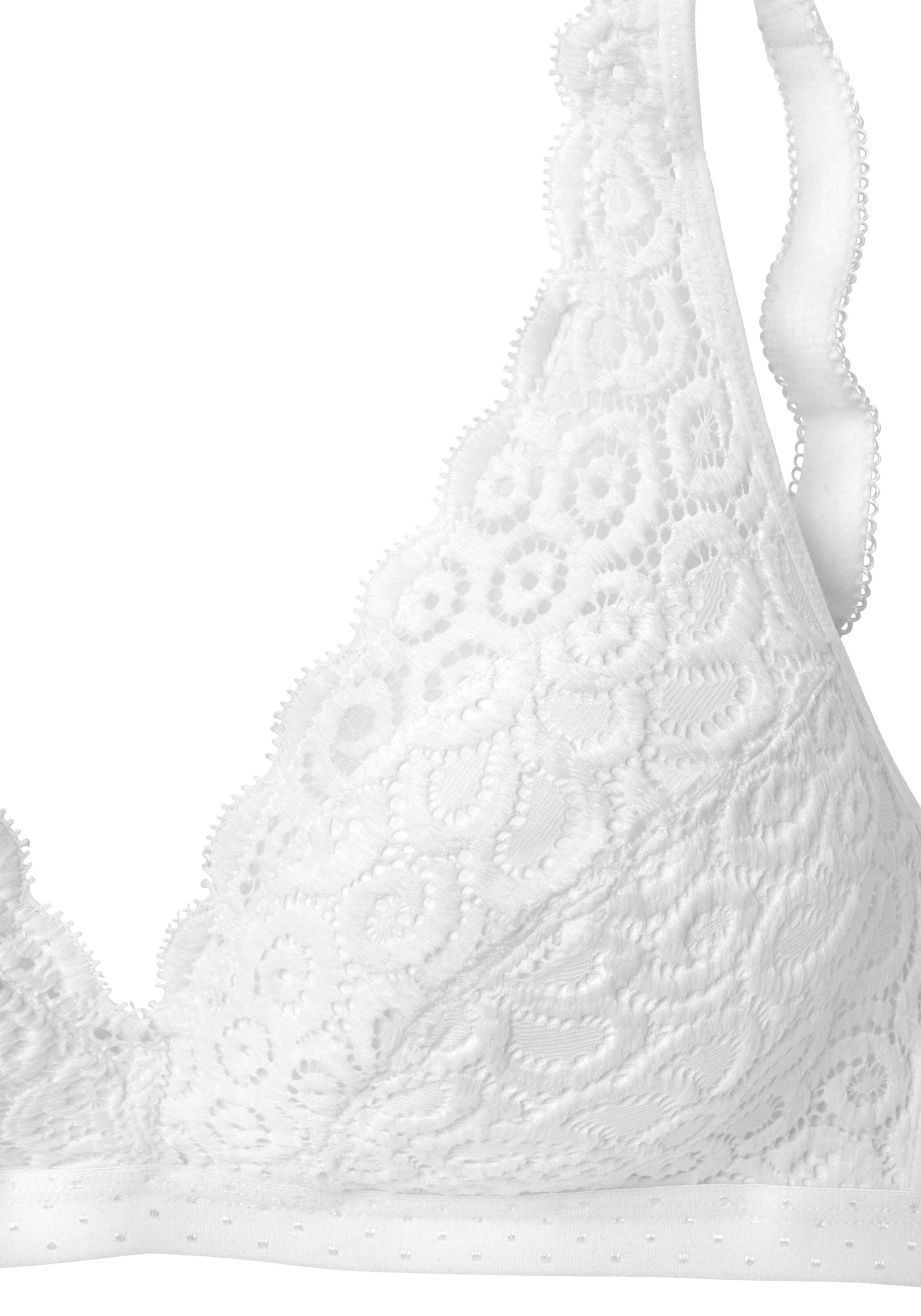 PETITE FLEUR Triangel BH in Wit