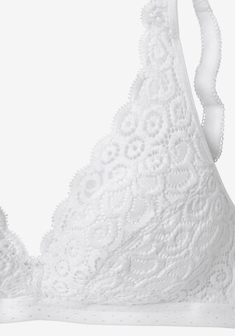 PETITE FLEUR Triangel BH in Wit