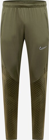 NIKE Workout Pants 'Strike' in Green: front