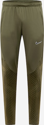NIKE Sportovní kalhoty – zelená: přední strana