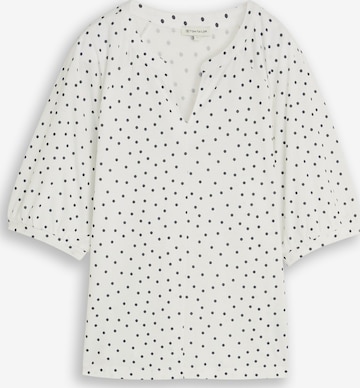 Chemisier TOM TAILOR en blanc : devant