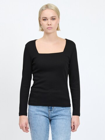T-shirt Influencer en noir : devant