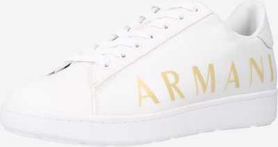 ARMANI EXCHANGE Baskets basses en jaune / blanc, Vue avec produit
