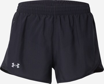 UNDER ARMOUR Regular Sports trousers 'Fly-By 3' in Black: front