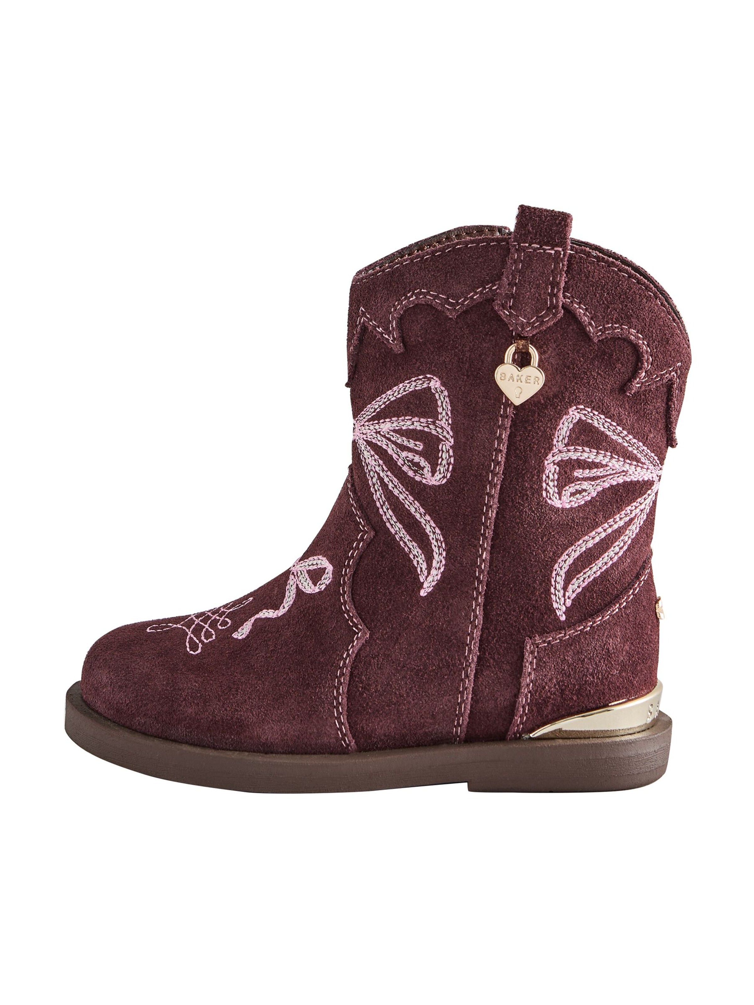 Baker by Ted Baker Stiefel in 20,5 in rosa / burgunder, Produktansicht