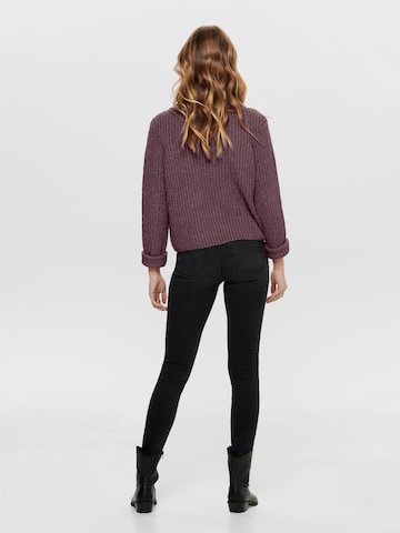 ONLY Sweater 'Fiona' in Purple