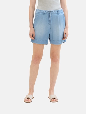 TOM TAILOR Regular Shorts in Blau: predná strana