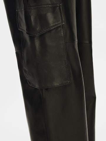 SELECTED FEMME Regular Cargo Pants in Black