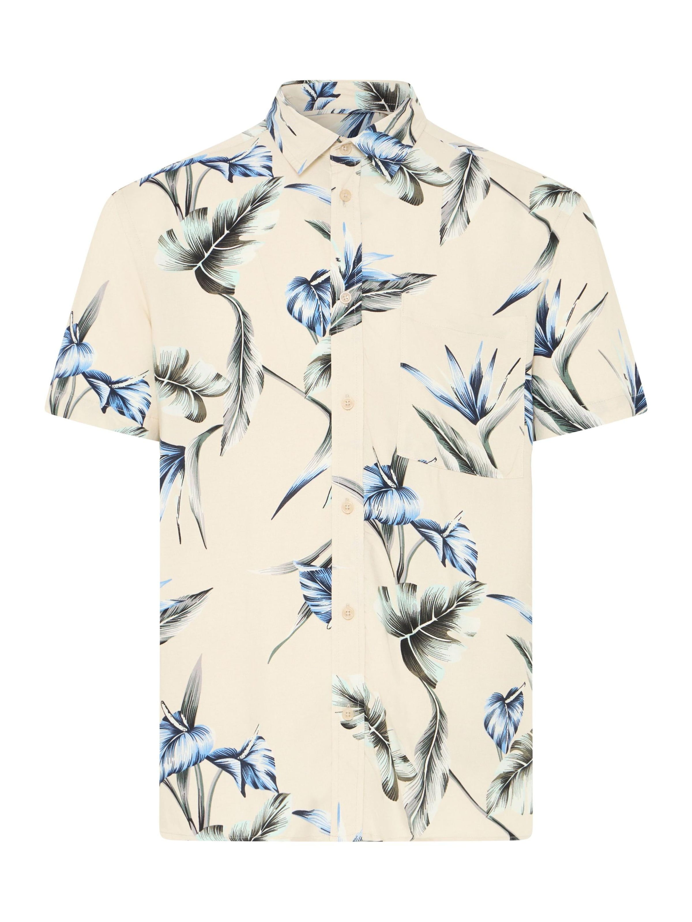 Chemise ' BHAmelo Floral ' BLEND en beige : devant
