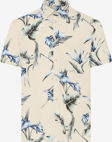 Chemise ' BHAmelo Floral ' BLEND en beige : devant