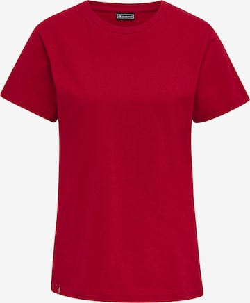 Hummel Shirt in Rood: voorkant