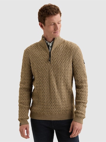 VANGUARD Pullover 'Pullover in a wool blend with half-zip' i hvid: forside