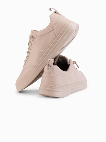 Ombre Sporty snøresko i beige