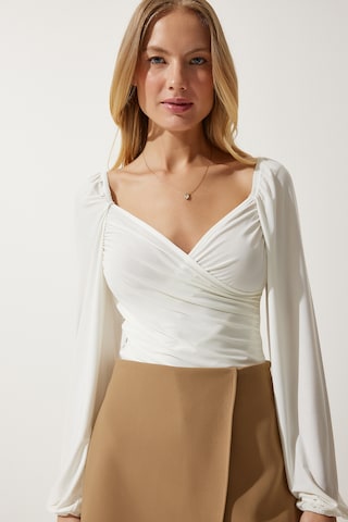 Happiness İstanbul - Blusa en beige: frente