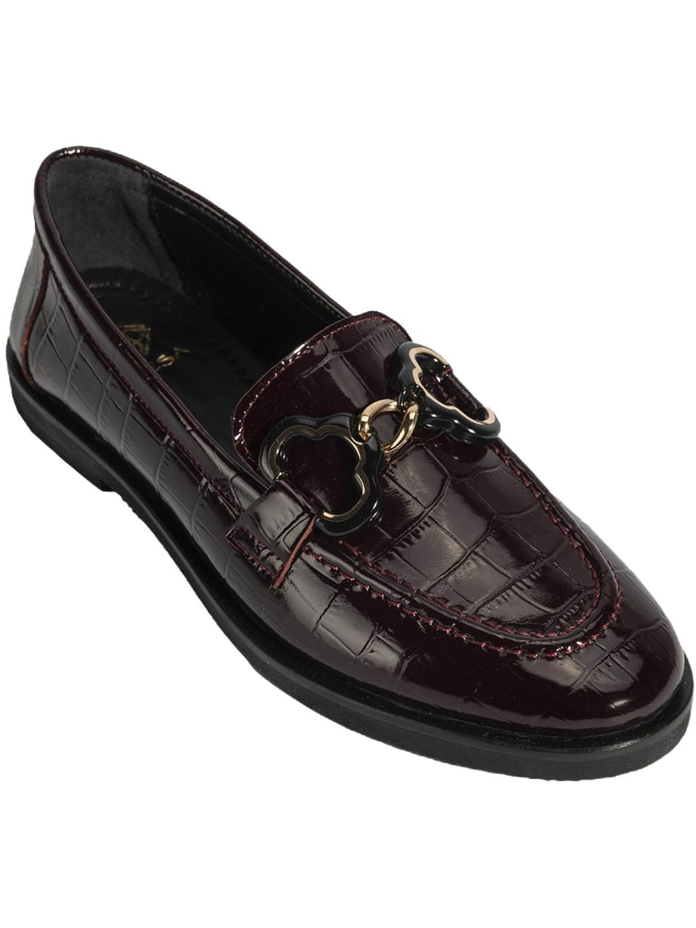 Desa Mocassins 'Slip-Ons' in Rood: voorkant