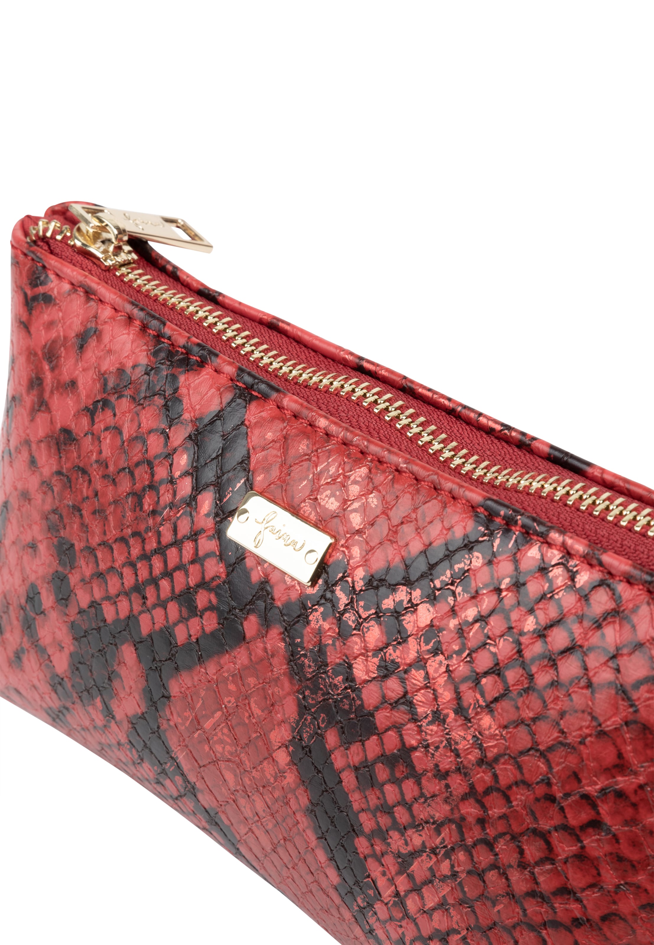 faina - Bolsa de cosmética em vermelho