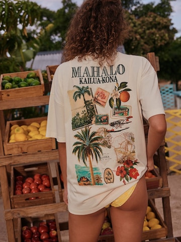 T-shirt Next en beige : devant