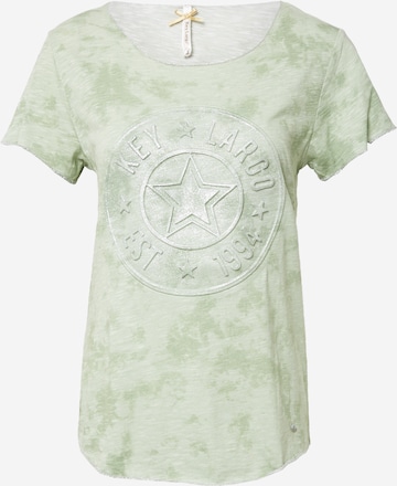 T-shirt 'DIRECTION' Key Largo en vert : devant