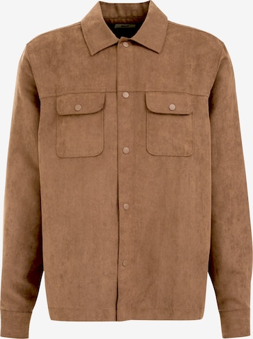 Veste mi-saison WE Fashion en marron : devant