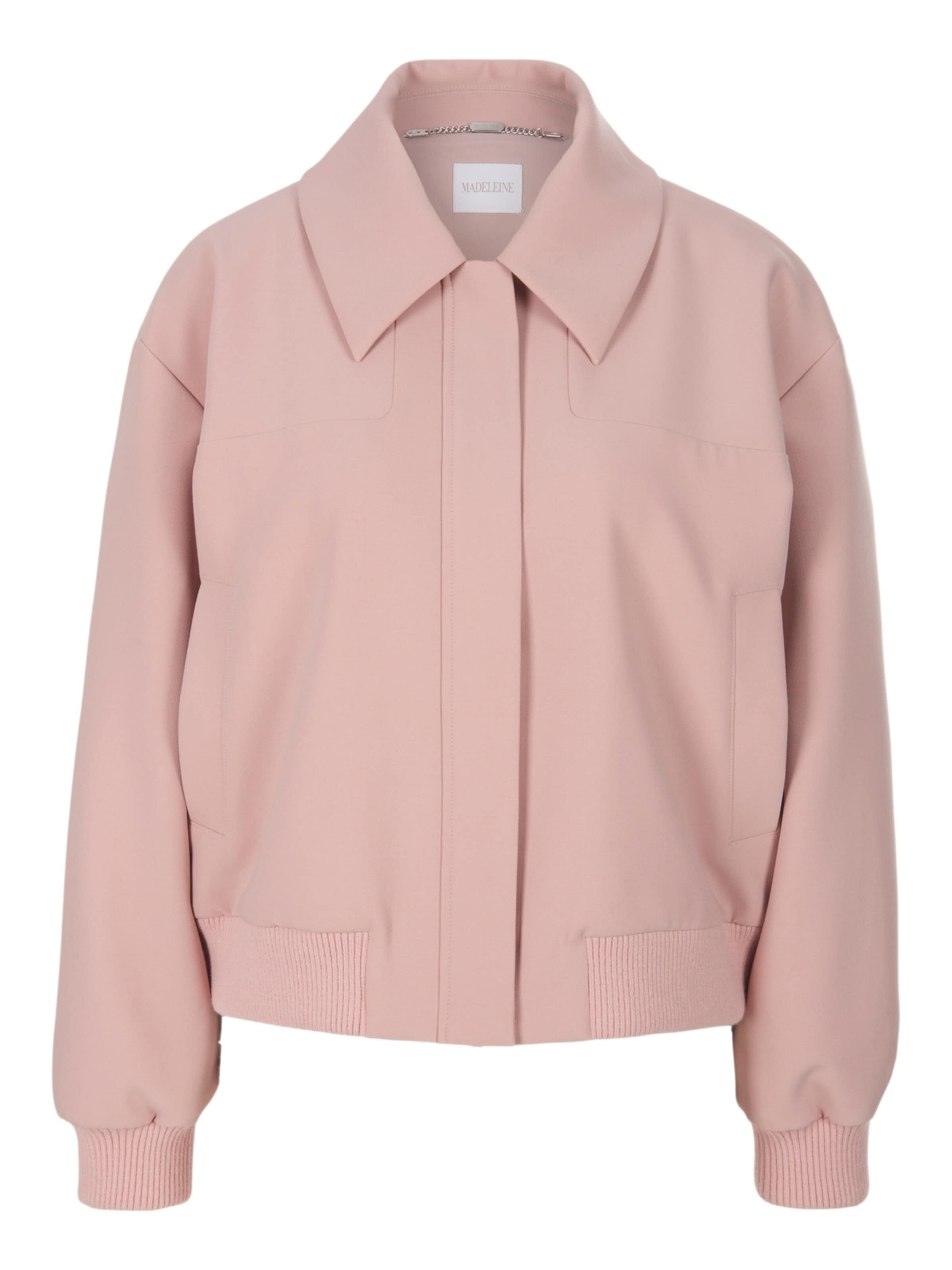 Veste mi-saison MADELEINE en rose : devant