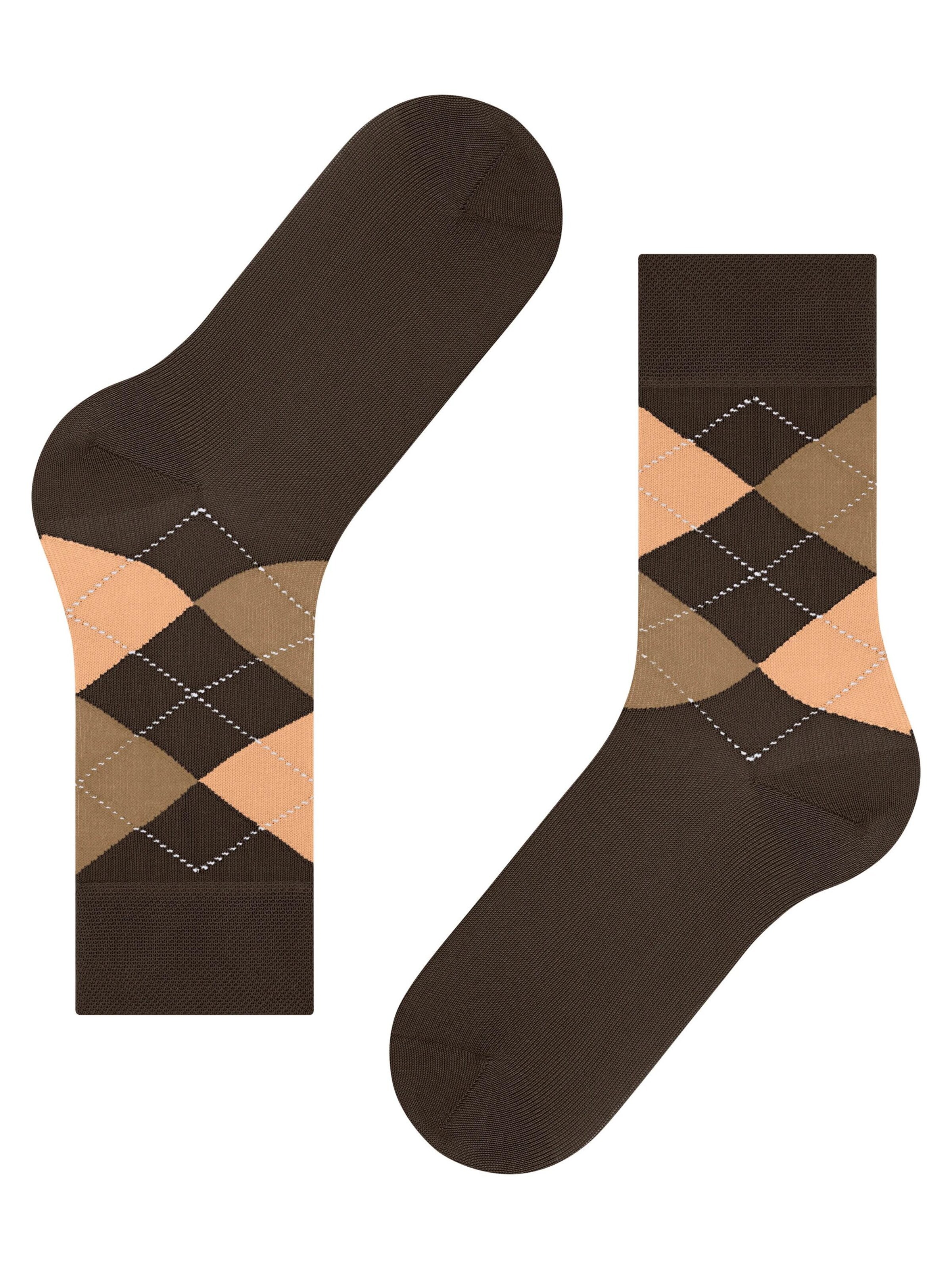 FALKE Socks 'Sensitive Argyle' in Brown