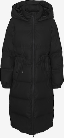 Vero Moda Curve Wintermantel 'NOE' in Zwart: voorkant