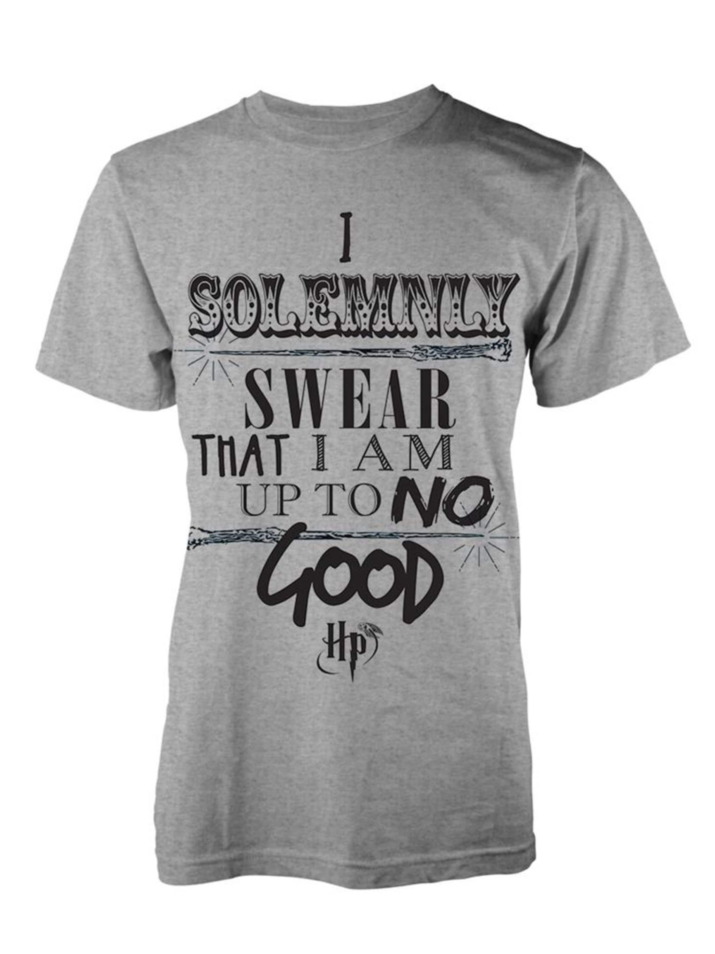 Rockshirts Koszulka 'Harry Potter Up To No Good  T-Shirt' w kolorze szary: przód