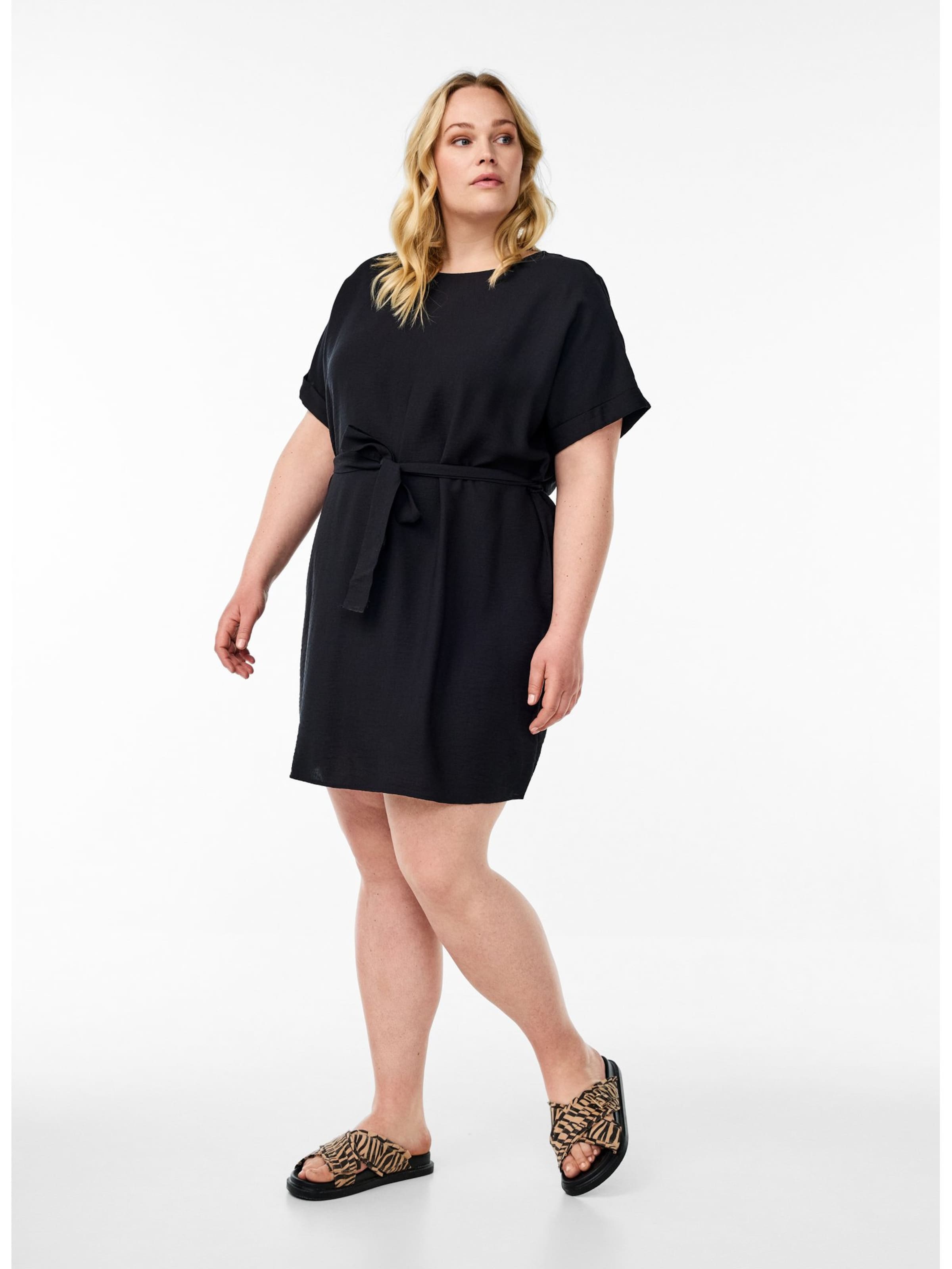 Zizzi Jurk 'Vvilma' in Zwart
