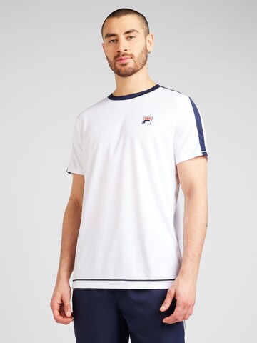 FILA - Camisa funcionais 'Elias' em branco: frente