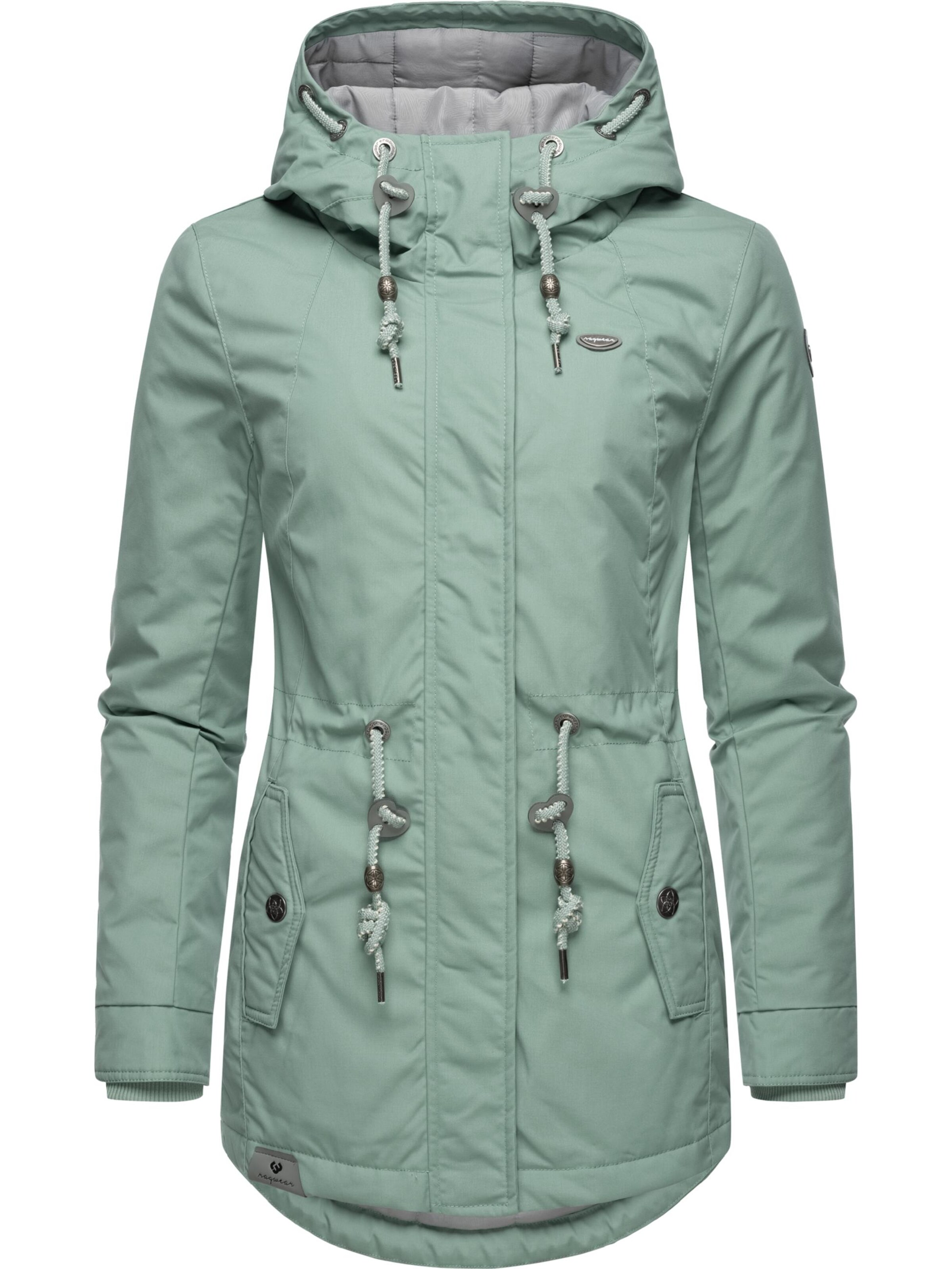 Parka d’hiver 'Monadis' Ragwear en vert : devant