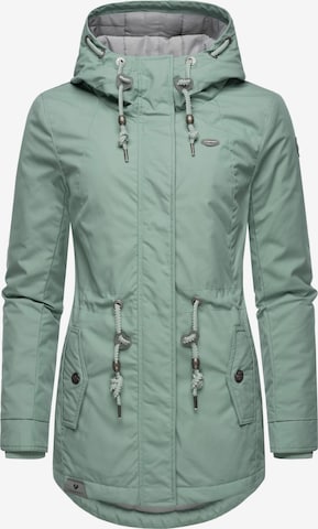Parka d’hiver 'Monadis' Ragwear en vert : devant