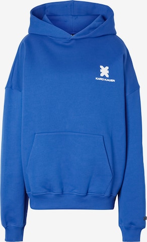 Karo Kauer Sweatshirt in Blau: Vorderseite