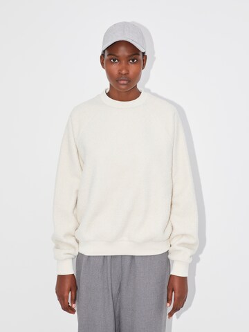 Sweat-shirt 'Jessie' LeGer by Lena Gercke en beige : devant