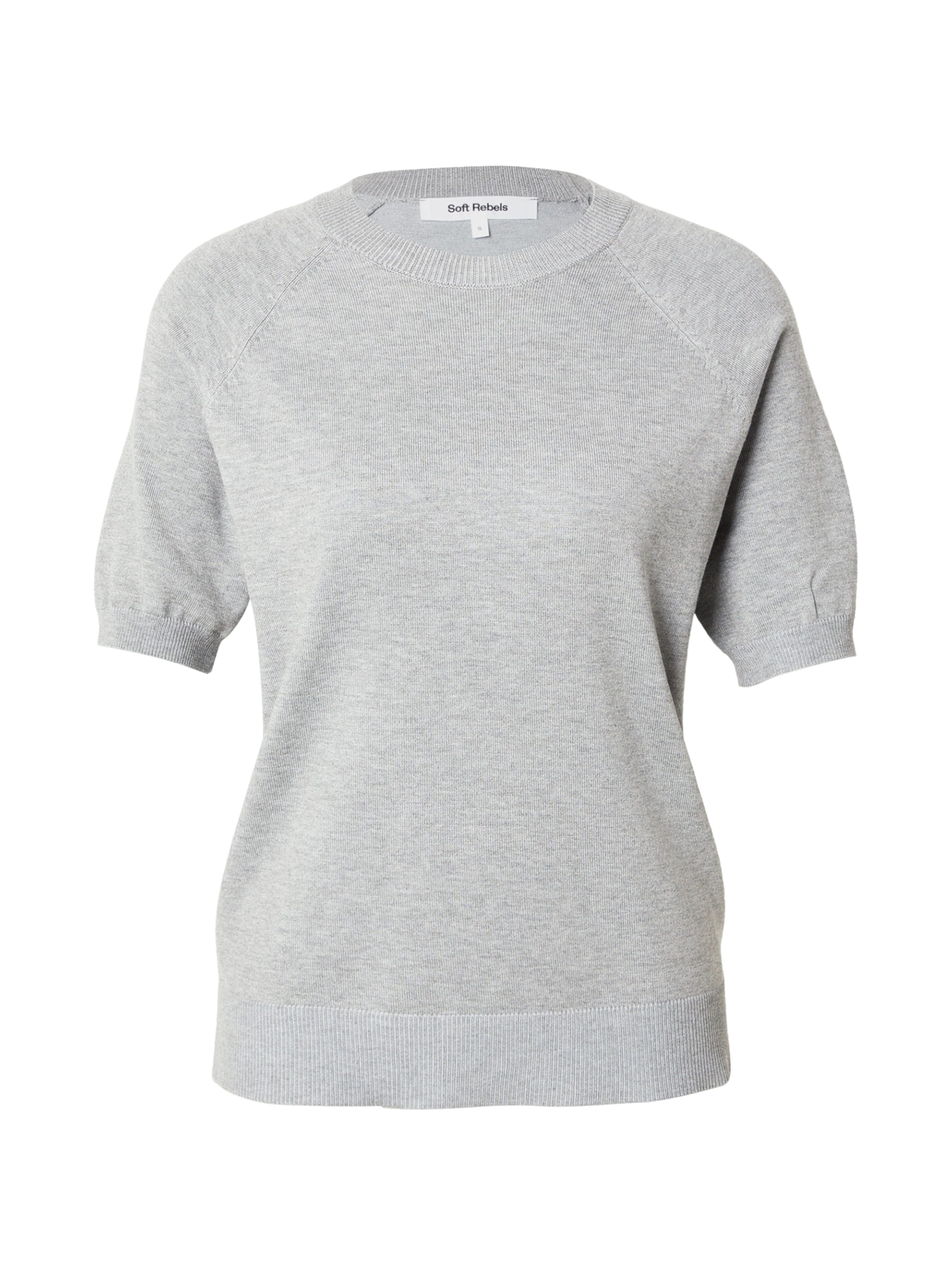 Pull-over 'SRMarla' Soft Rebels en gris : devant