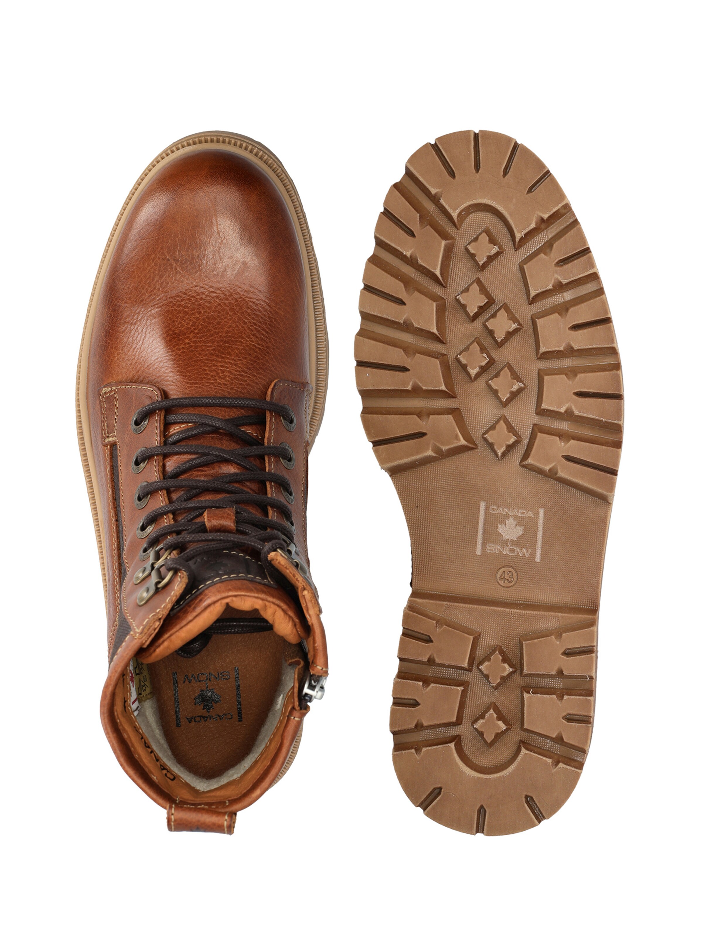 CANADA SNOW Lace-up boots 'MOUNT HEKTOR' in Brown