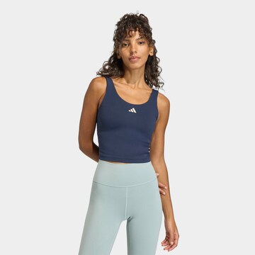 ADIDAS PERFORMANCE Top in Blue: front