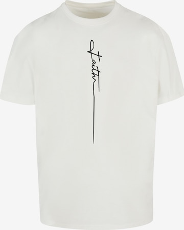 Merchcode T-Shirt 'Faith' in Beige: Vorderseite