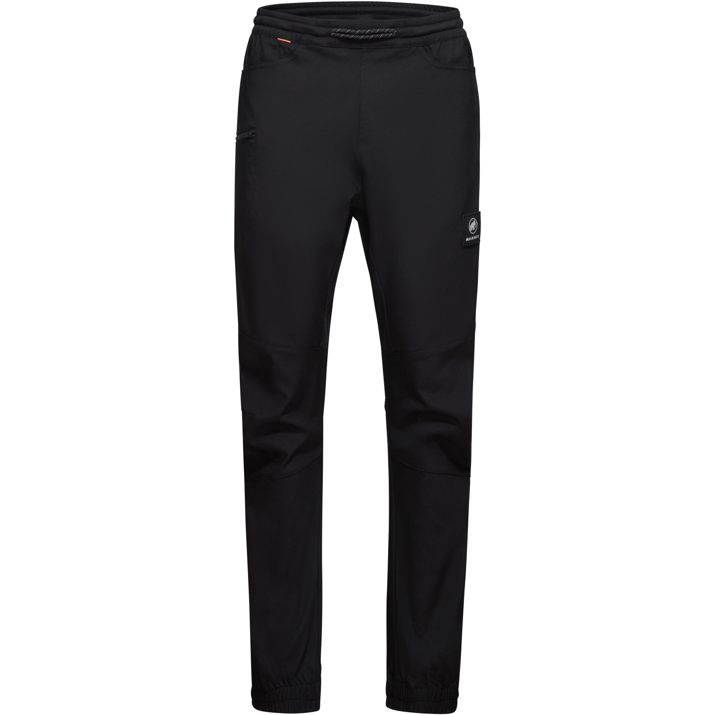 MAMMUT Tapered Outdoorhose 'Massone' in Schwarz: Vorderseite