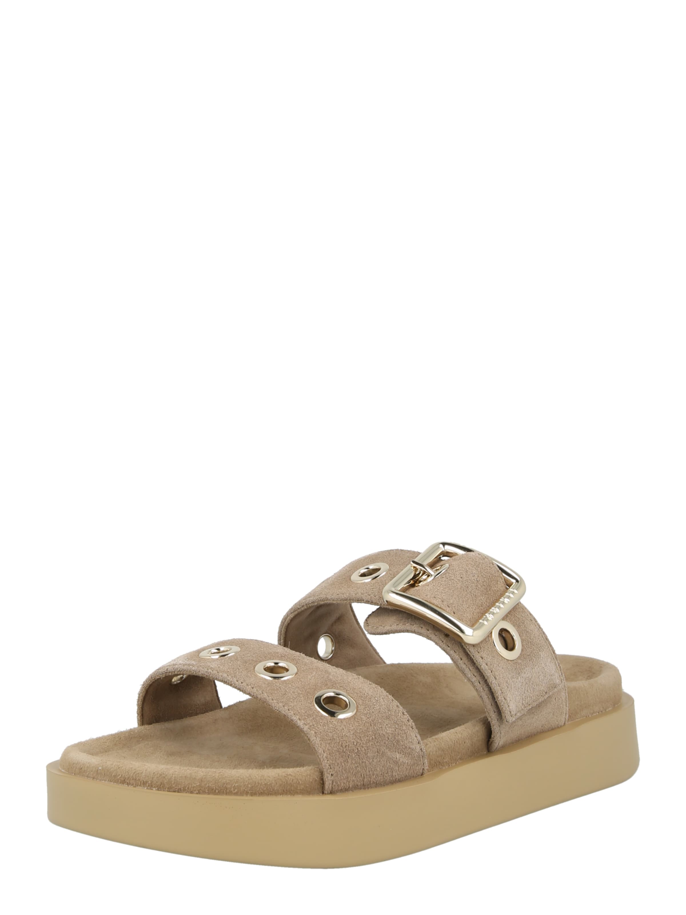 INUIKII Mule 'TILDA' in Beige: front