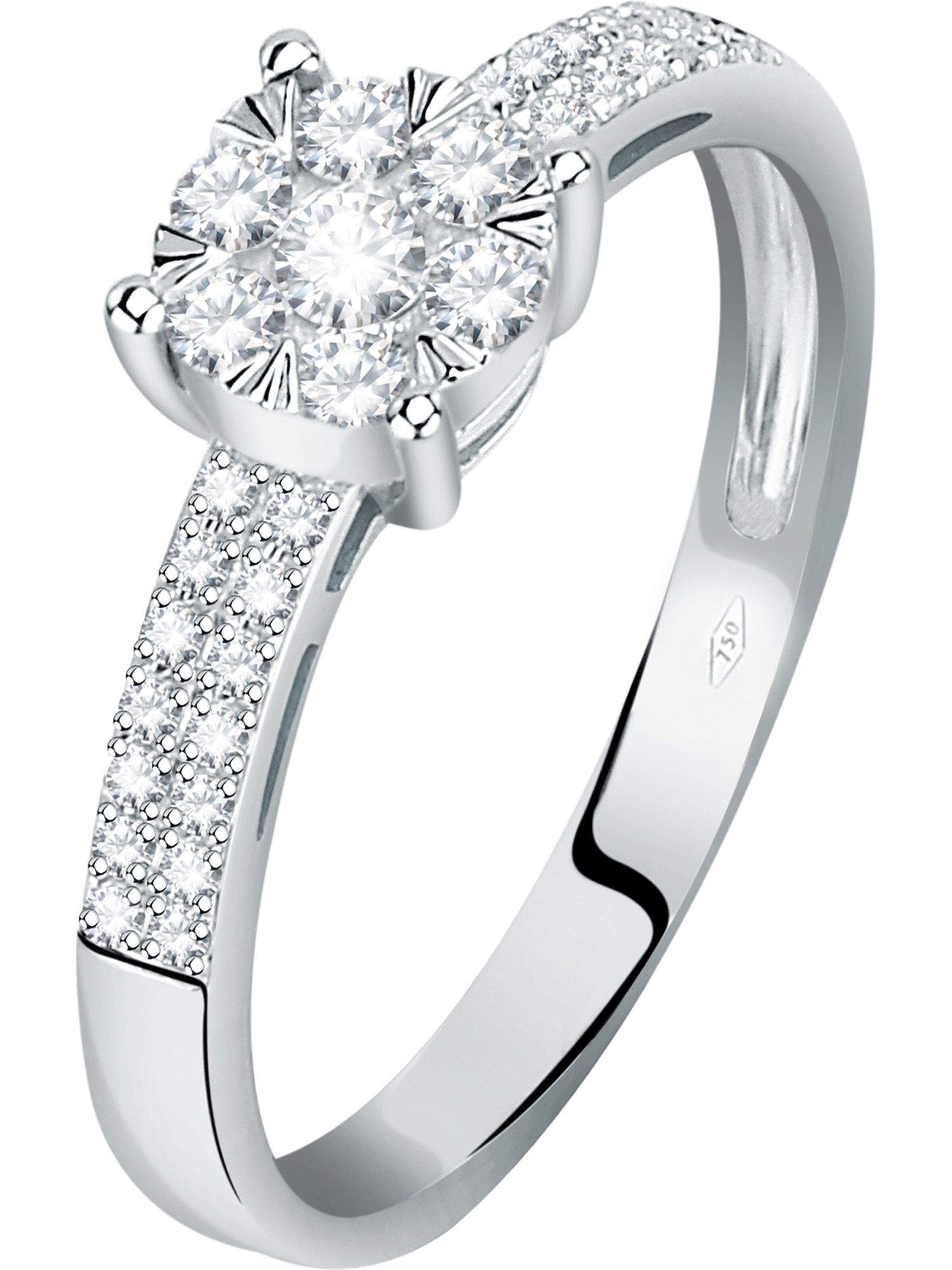 CHRIST Ring in White: front