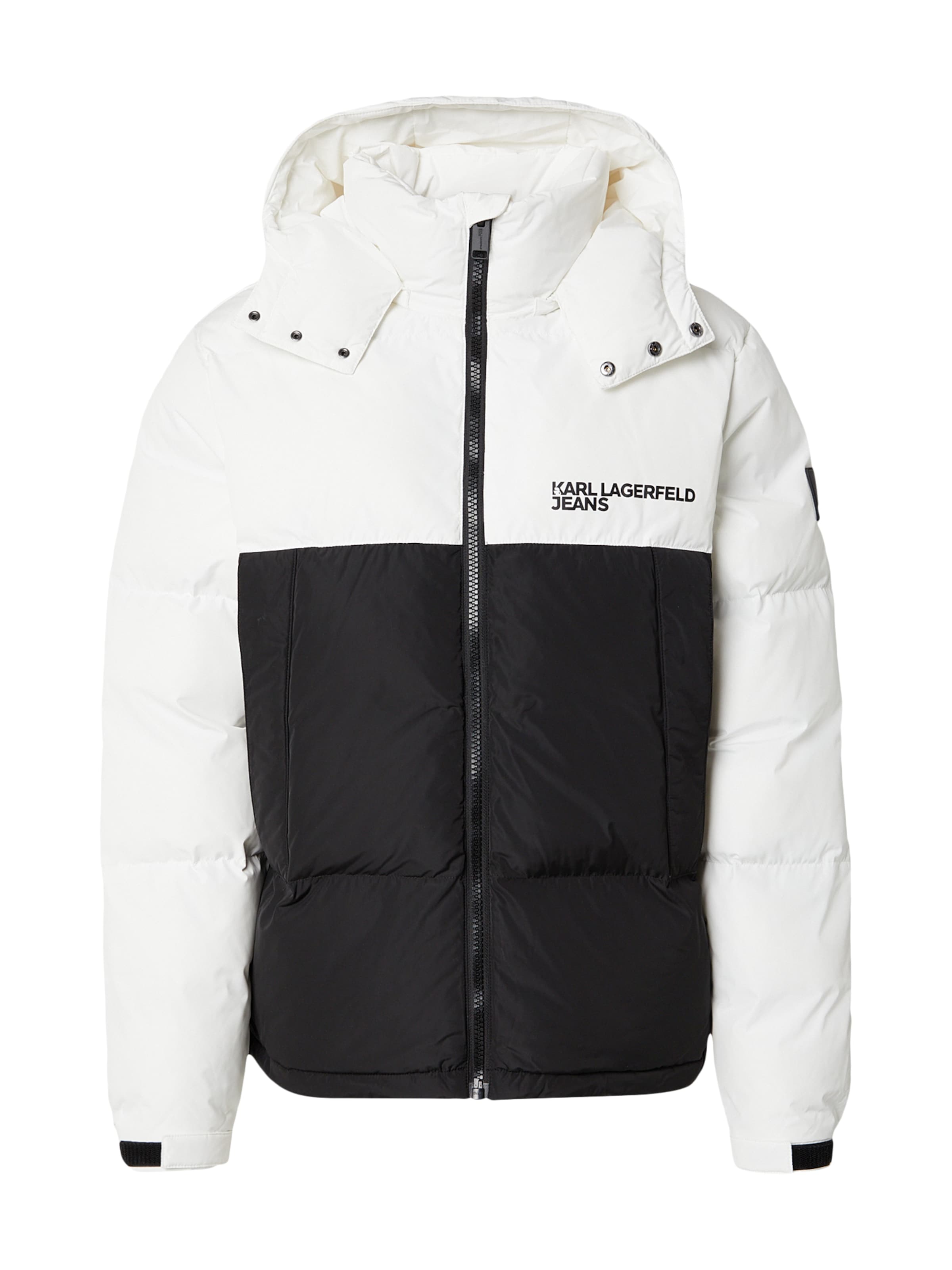 KARL LAGERFELD JEANS Winter jacket in Black: front