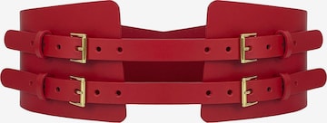 Haute Cuir Belt 'Maia Corset' in Red: front