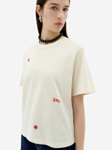 Thinking MU - Camiseta 'SOLSOL' en blanco