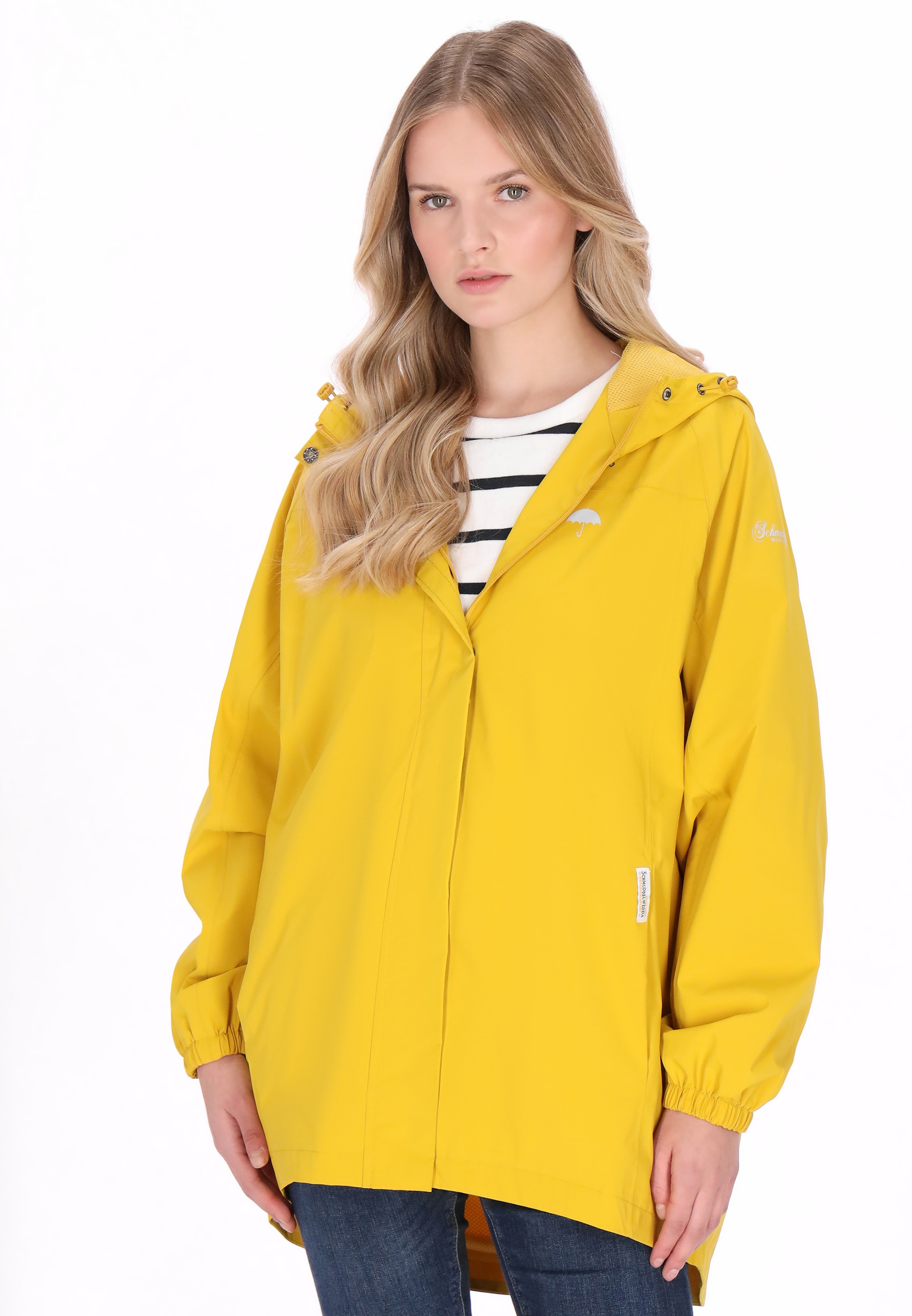 Schmuddelwedda - Casaco outdoor 'Functional' em amarelo: frente