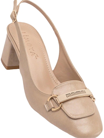 Limoya Slingback Pumps 'Damen-Absätze' in Beige: front